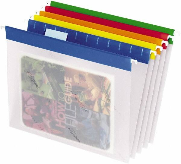 Pendaflex - 8-1/2 x 11", Letter Size, Assorted Colors, Hanging File Folder - 1/5 Tab Cut Location - Exact Tooling
