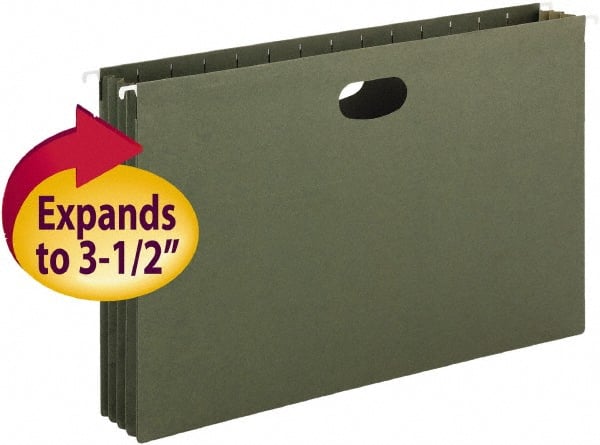 SMEAD - 9-1/2 x 14-1/2", Legal, Standard Green, Hanging File Folder - 11 Point Stock - Exact Tooling