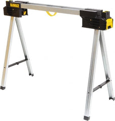 DeWALT - Ladder Folding Sawhorse - Black/Silver, Use with Lumber - Exact Tooling