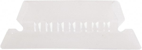 Pendaflex - 2" File Insert Label, 25 Tabs, Slide In, Hanging Divider - Clear Tabs, White Folder - Exact Tooling