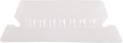 Pendaflex - 2" File Insert Label, 25 Tabs, Slide In, Hanging Divider - Clear Tabs, White Folder - Exact Tooling