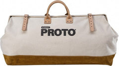 Proto - 1 Pocket Polyester/Leather Tool Bag - 17" Wide x 27" Deep x 12" High - Exact Tooling