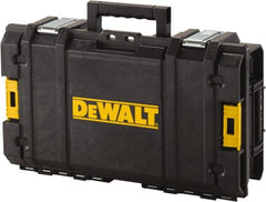 DeWALT - 1 Piece, Black Suitcase - 13-1/4" Deep x 6-1/4" High x 21-3/4" Wide, Storage Pockets, (4) Deep Large Cups - Exact Tooling