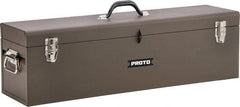 Proto - Carpenter's Tool Box - 32" Wide x 8-1/2" Deep x 9-1/2" High, Steel, Brown - Exact Tooling