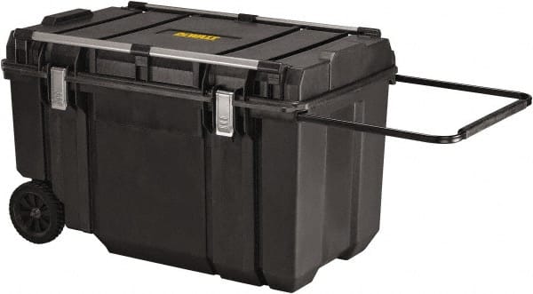 DeWALT - Mobile Tool Chest - 38" Wide x 24-1/4" Deep x 23-3/32" High, Plastic, Black - Exact Tooling