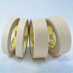 3M - 1/8" Wide x 60 Yd Long x 6.3 mil Tan Crepe Paper Masking Tape - Exact Tooling