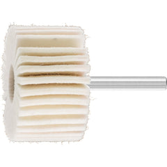 PFERD - Mounted Flap Wheels; Abrasive Type: Coated ; Outside Diameter (Inch): 2 ; Face Width (Inch): 1 ; Abrasive Material: Felt ; Grade: Soft ; Mounting Type: 1/4" Shank - Exact Tooling
