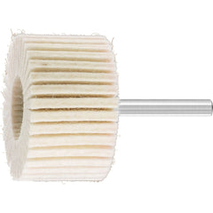 PFERD - Mounted Flap Wheels; Abrasive Type: Coated ; Outside Diameter (Inch): 2 ; Face Width (Inch): 1 ; Abrasive Material: Felt ; Grade: Hard ; Mounting Type: 1/4" Shank - Exact Tooling