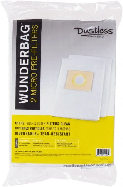 Dustless Technologies - 16 Gal Synthetic Micro Mesh Filter Bag - For D1603, D1606 - Exact Tooling