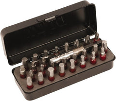 Wiha - Bit Set - #1 to #3, 1/4" Drive, 1/8 to 1/4" Hex, Phillips, Hex, Torx, Square, Pozidriv Point - Exact Tooling