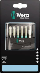 Wera - Posidriv Bit Set - 1/4" Drive - Exact Tooling
