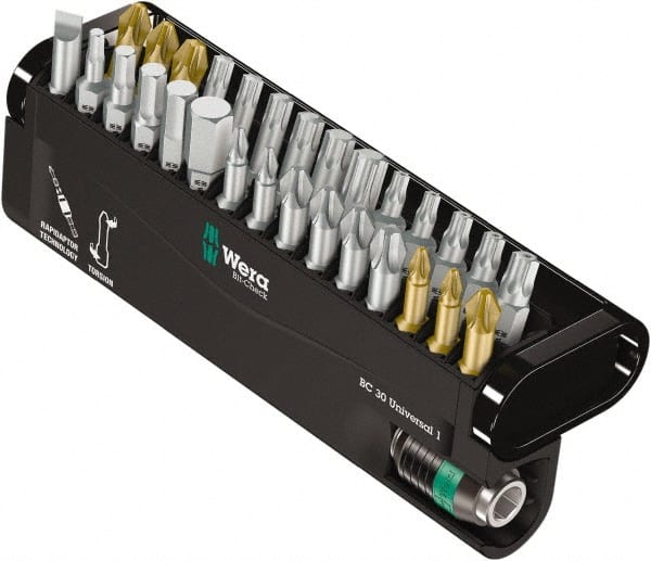 Wera - Power & Impact Screwdriver Bit Sets Point Type: Slotted; Hex; Phillips; Torx; Pozidriv Tool Type: Slotted; Hex; Phillips; Torx; Pozidriv - Exact Tooling