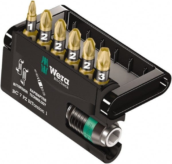 Wera - Posidriv Bit Set - 1/4" Drive - Exact Tooling