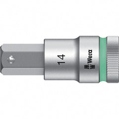 Wera - 1/2" Drive, 14mm Hex Bit Socket - 2-23/64" OAL - Exact Tooling