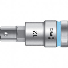 Wera - 1/2" Drive, 12mm Hex Bit Socket - 2-23/64" OAL - Exact Tooling