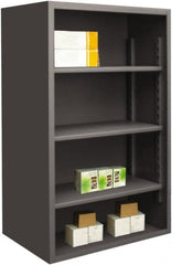 Durham - 3 Shelves, 4,950 Lb Capacity, Closed Shelving System - 60" Wide x 24" Deep x 60" High, Gray - Exact Tooling