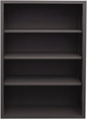 Durham - 3 Shelves, 3,600 Lb Capacity, Closed Shelving System - 48" Wide x 24" Deep x 60" High, Gray - Exact Tooling