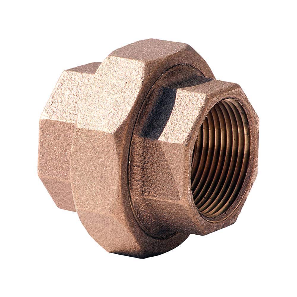 Merit Brass - Brass & Chrome Pipe Fittings Type: Union Fitting Size: 1-1/4 - Exact Tooling
