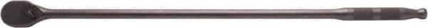 Proto - 1/2" Drive Pear Head Ratchet - Black Oxide Finish, 26" OAL, 90 Gear Teeth, Extended Handle, Reversible Head - Exact Tooling