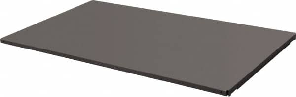 Durham - 14-3/8" Long x 59-1/2" Wide, Gray Steel Shelf - 400 Lb Capacity, Use with Mesh Stock Truck - Exact Tooling