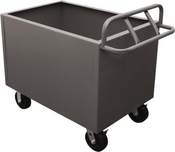 Durham - 2,000 Lb Load Capacity, Steel Box Truck - 48" Wide x 24" Long x 29-1/2" High, Gray - Exact Tooling