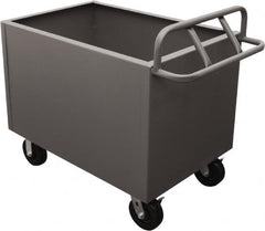 Durham - 2,000 Lb Load Capacity, Steel Box Truck - 48" Wide x 24" Long x 29-1/2" High, Gray - Exact Tooling