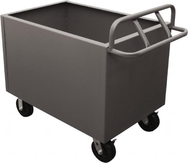 Durham - 2,000 Lb Load Capacity, Steel Box Truck - 48" Wide x 30" Long x 29-1/2" High, Gray - Exact Tooling