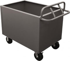 Durham - 2,000 Lb Load Capacity, Steel Box Truck - 48" Wide x 30" Long x 29-1/2" High, Gray - Exact Tooling
