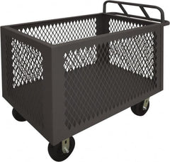 Durham - 2,000 Lb Load Capacity, Steel Box Truck - 36" Wide x 24" Long x 29-1/2" High, Gray - Exact Tooling