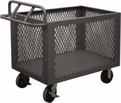 Durham - 2,000 Lb Load Capacity, Steel Box Truck - 48" Wide x 24" Long x 29-1/2" High, Gray - Exact Tooling