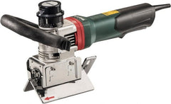 Metabo - 0 to 90° Bevel Angle, 3/8" Bevel Capacity, 12,500 RPM, 840 Power Rating, Electric Beveler - 13 Amps, 1/4" Min Workpiece Thickness - Exact Tooling