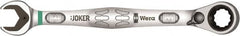 Wera - 5/8" 12 Point Combination Wrench - 15° Offset Angle, 8-1/2" OAL, Chrome Molybdenum Steel, Chrome Finish - Exact Tooling