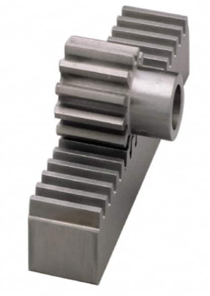 Boston Gear - 1" Face Width, 6 Feet Long, 5/8" Thick Steel Gear Rack - 10 Pitch - Exact Tooling