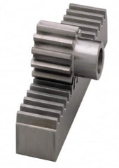 Boston Gear - 1-1/2" Face Width, 4 Feet Long, 1-1/2" Thick Steel Gear Rack - 6 Pitch - Exact Tooling
