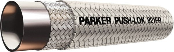 Parker - 1/4" ID x 1/2" OD CTL Push-on Air Hose - 350 Working psi, -40 to 212°F, White - Exact Tooling