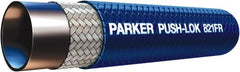 Parker - 1/2" ID x 0.78" OD CTL Push-on Air Hose - 300 Working psi, -40 to 212°F, Blue - Exact Tooling