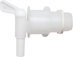 Detco - 3/4" NPT Plastic Rigid Drum Faucet - No Arrester, Manual Closing, 3" Long Extension - Exact Tooling