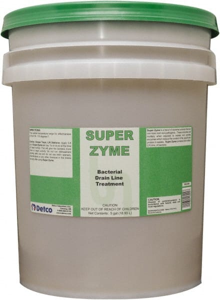 Detco - 5 Gal Liquid Drain Cleaner - Unscented, Pail - Exact Tooling