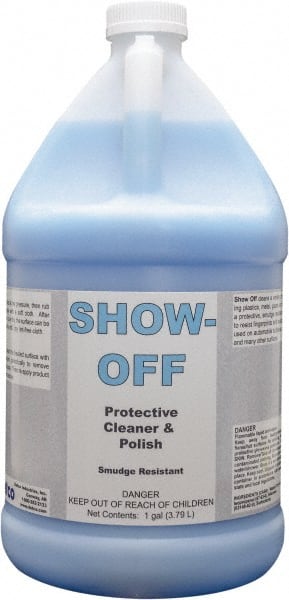 Detco - 1 Gal Bottle Unscented Glass Cleaner - Use on Glass, Plastic Surfaces - Exact Tooling