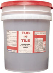 Detco - 5 Gal Pail Liquid Bathroom Cleaner - Unscented Scent, Nonacidic, Bath Fixtures - Exact Tooling