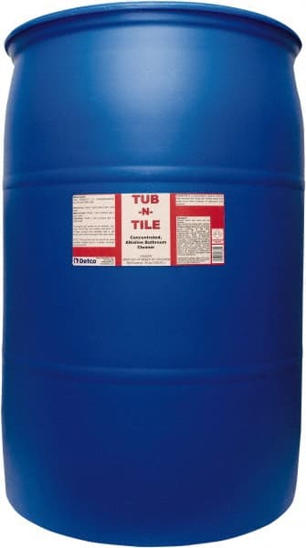 Detco - 55 Gal Drum Liquid Bathroom Cleaner - Unscented Scent, Nonacidic, Bath Fixtures - Exact Tooling