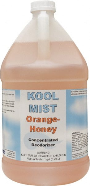 Detco - 1 Gal Bottle Deodorizer - Liquid, Orange-Honey Scent, Concentrated, Environmentally Safe - Exact Tooling