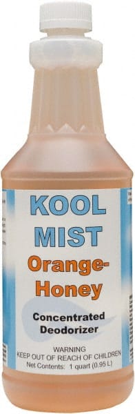 Detco - 32 oz Bottle Deodorizer - Liquid, Orange-Honey Scent, Concentrated, Environmentally Safe - Exact Tooling