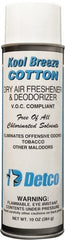 Detco - 20 oz Aerosol Can Deodorizer - Aerosol, Cotton Scent, Environmentally Safe - Exact Tooling