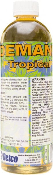 Detco - 16 oz Bottle Deodorizer - Liquid, Tropical Scent - Exact Tooling