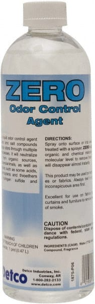 Detco - 16 oz Bottle Deodorizer - Liquid, Unscented, Environmentally Safe - Exact Tooling