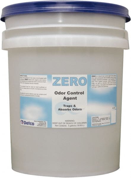 Detco - 5 Gal Pail Deodorizer - Liquid, Unscented, Environmentally Safe - Exact Tooling