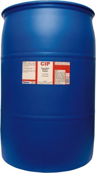 Detco - 55 Gal Drum Cleaner/Degreaser - Liquid, Alkaline, Unscented - Exact Tooling