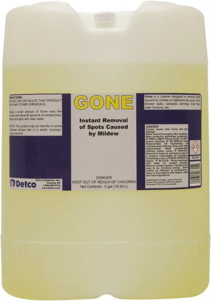 Detco - 5 Gal Drum Mildew Remover - Liquid, Water-Based, Unscented - Exact Tooling