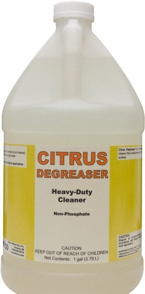 Detco - 1 Gal Bottle Cleaner/Degreaser - Liquid, Butyl-Based, Citrus - Exact Tooling